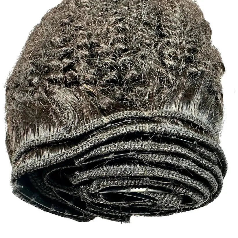 Afro Kinky Curly Clip-In Hair Extensions HookedOnBundles Virgin Hair